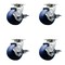 Service Caster Tool Box Caster Wheel Set 4'' Solid Polyurethane Swivel Casters, 4PK TOOL-SCC-20S420-SPUB-TLB-4 - alternate 1